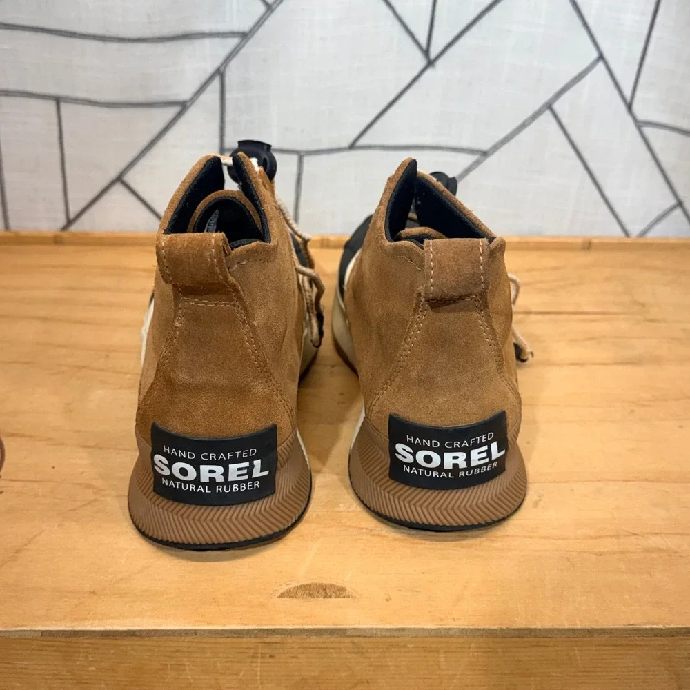 Sorel Out N About III Classic Duck Boots Size 4 Tan‎ Waterproof Suede NY4564-224